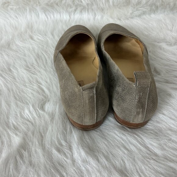 Paul Green Perry Perforated Metallic Gold Suede Leather Loafers UK 6.5 US 9 - Picture 3 of 8